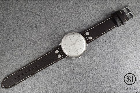 Pilot SELECT-HEURE leather watch strap, hand-made in Italy