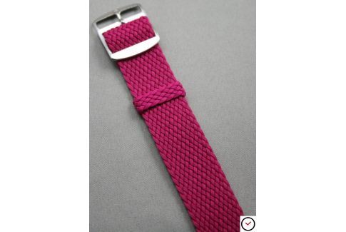 Purple braided Perlon watch strap