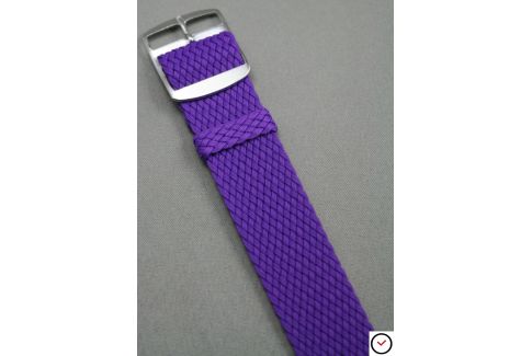 Violet braided Perlon watch strap
