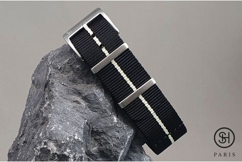 Bracelet montre nylon Marine Nationale SELECT-HEURE Noir Sable