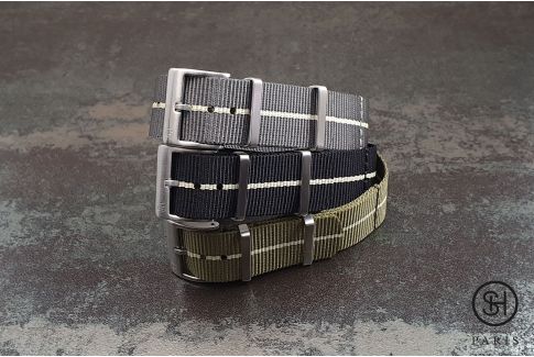 Black Sand SELECT-HEURE Marine Nationale nylon watch straps