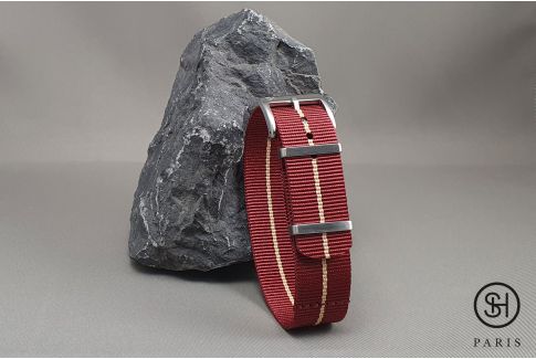 Bracelet montre nylon Marine Nationale SELECT-HEURE Bourgogne Sable