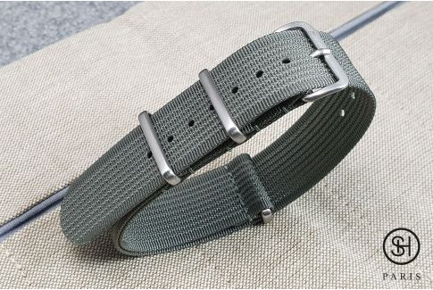 Bracelet montre nylon NATO SELECT-HEURE Studio 54 Zinc