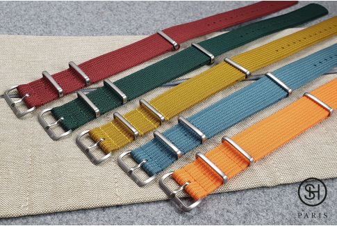 Bracelet montre nylon NATO SELECT-HEURE Studio 54 Mandarine