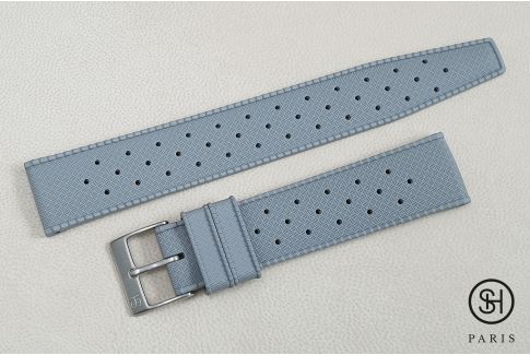 Grey Tropic SELECT-HEURE FKM rubber watch strap, quick release spring bars (interchangeable)