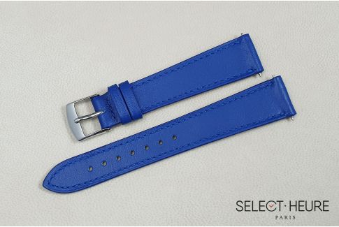 Royal Blue Pure SELECT-HEURE women leather watch strap, quick release spring bars