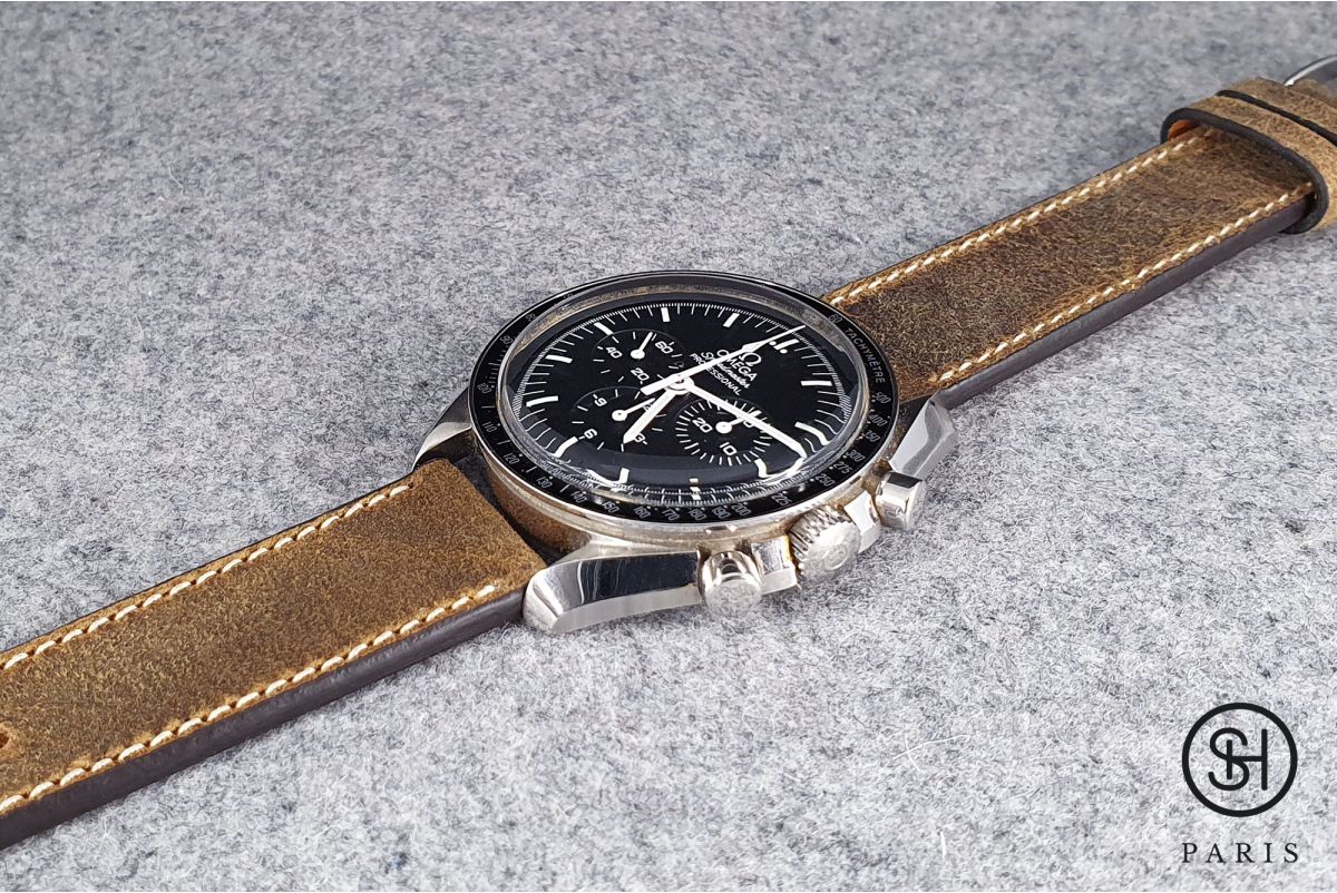Bracelet montre cuir Motown SELECT-HEURE Teck (fait main)