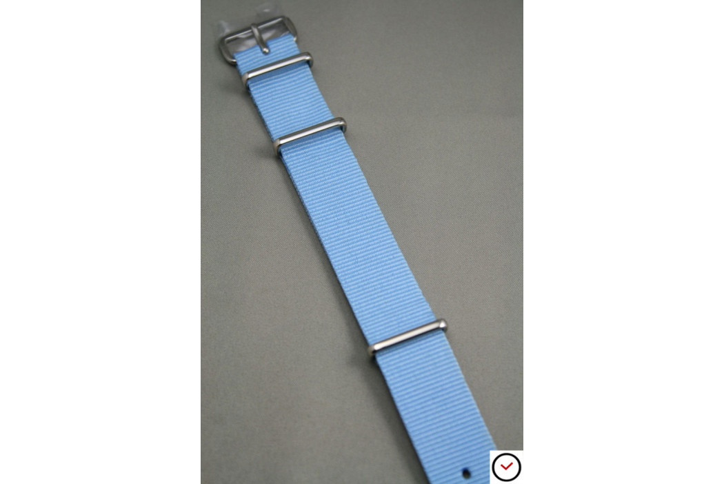 Bracelet nylon NATO Bleu Clair