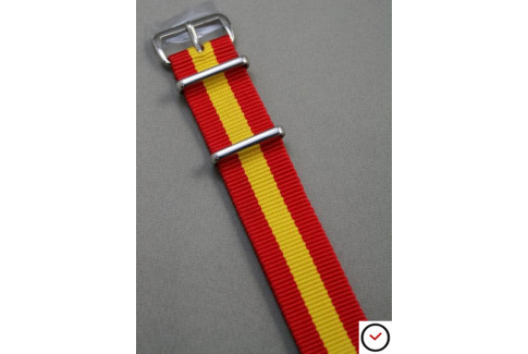 Red Yellow G10 NATO strap (nylon)