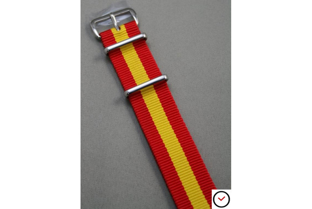 Red Yellow G10 NATO strap (nylon)