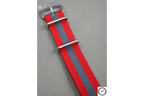 Red Grey G10 NATO strap (nylon)
