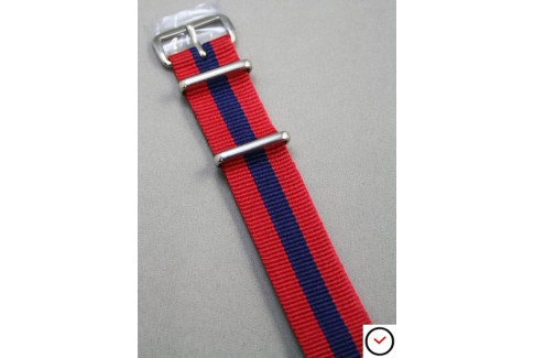 Red Navy Blue G10 NATO strap (nylon)