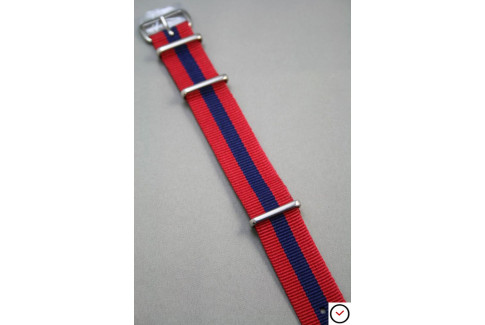 Red Navy Blue G10 NATO strap (nylon)