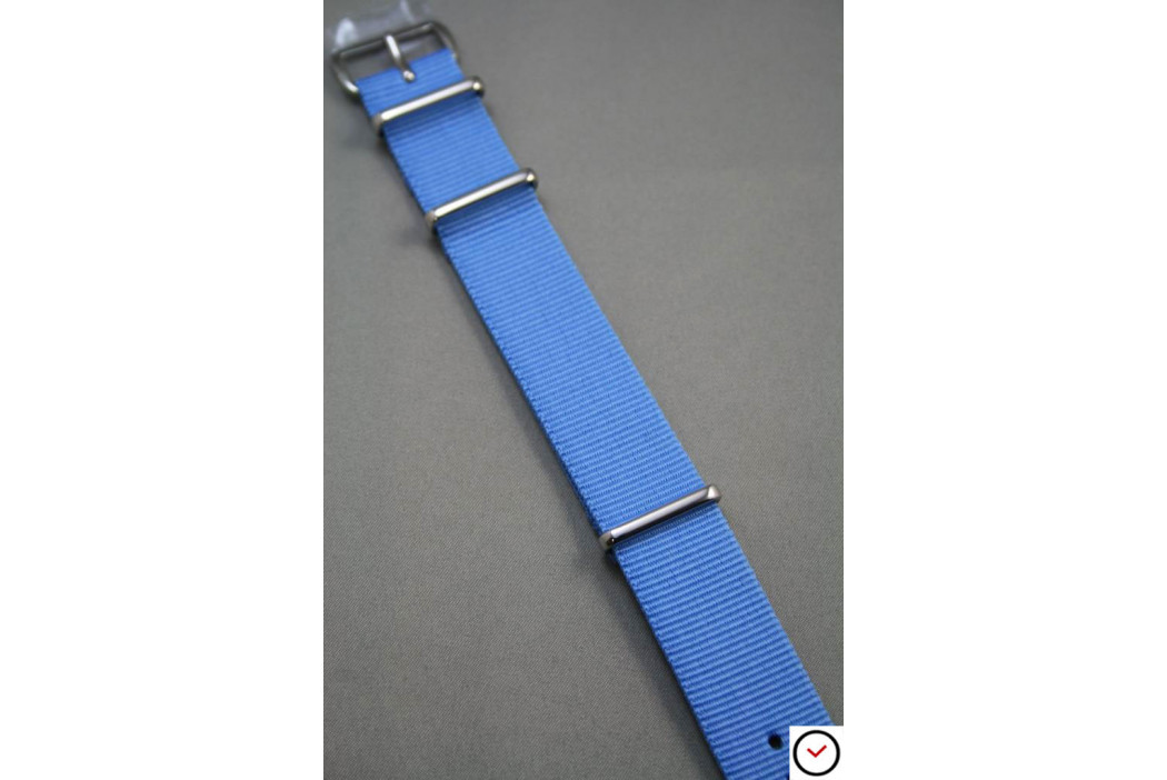 Bracelet nylon NATO Bleu Ciel