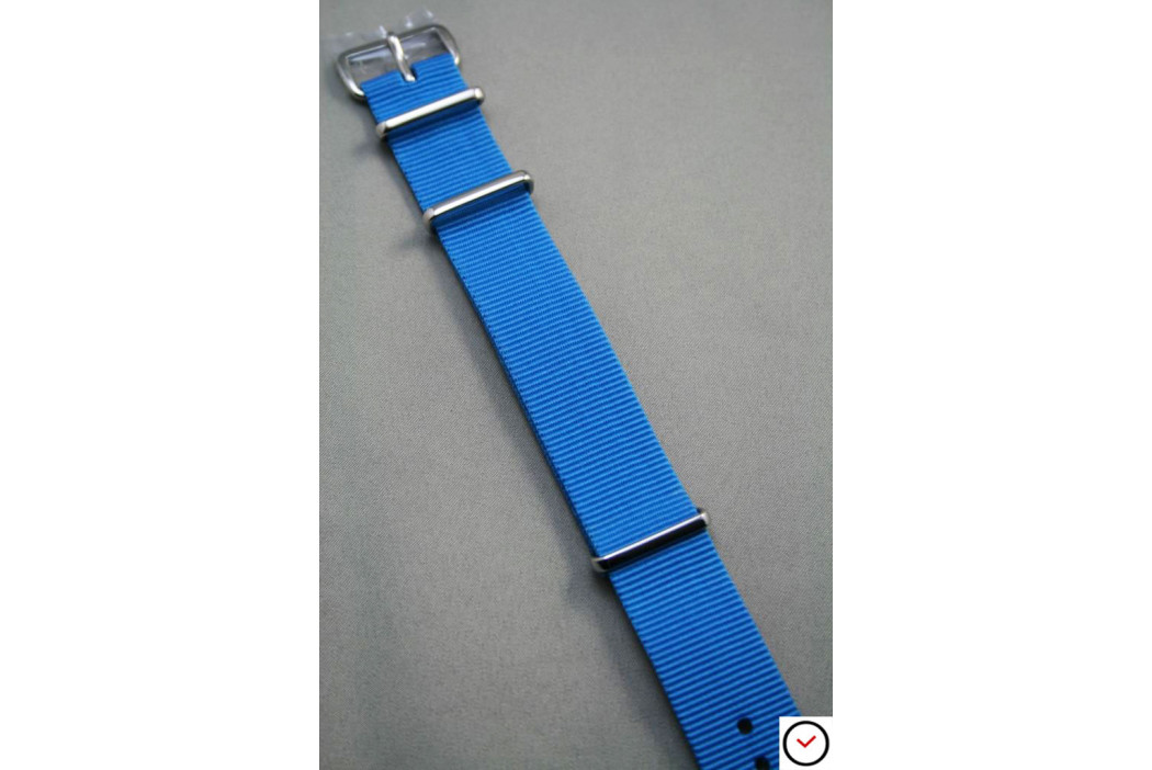 Bracelet nylon NATO Bleu Caraïbes