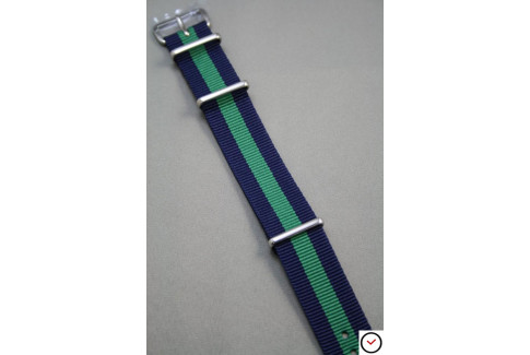 Navy Blue Green G10 NATO strap (nylon)