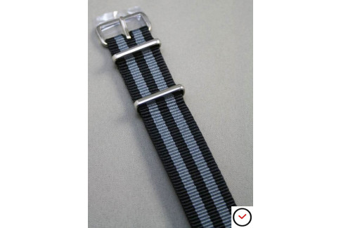 Craig Bond  G10 NATO strap (Black Grey)