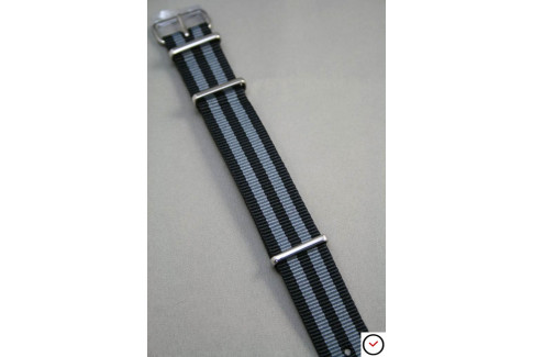 Craig Bond  G10 NATO strap (Black Grey)