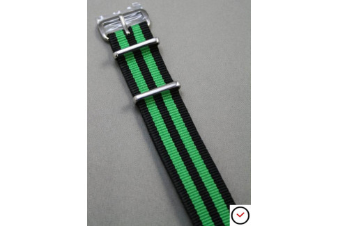 Black Green James Bond G10 NATO strap (nylon)