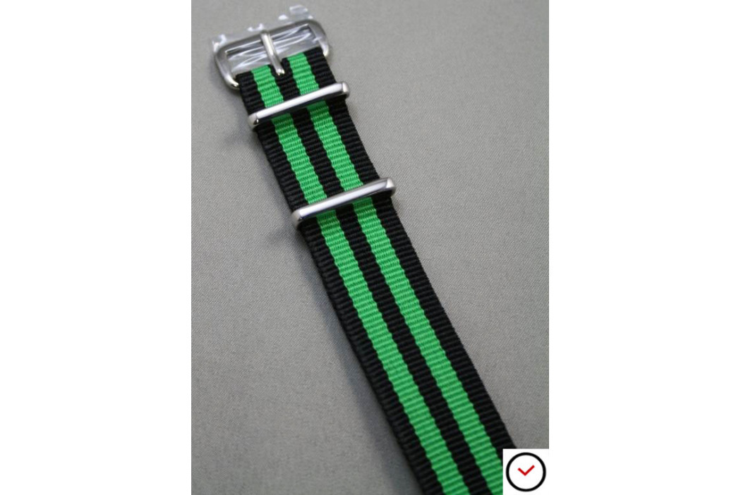 Black Green James Bond G10 NATO strap (nylon)