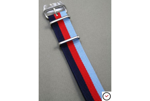 2 Blue Red G10 NATO strap (nylon)