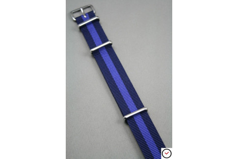 Navy Blue Violet G10 NATO strap (nylon)