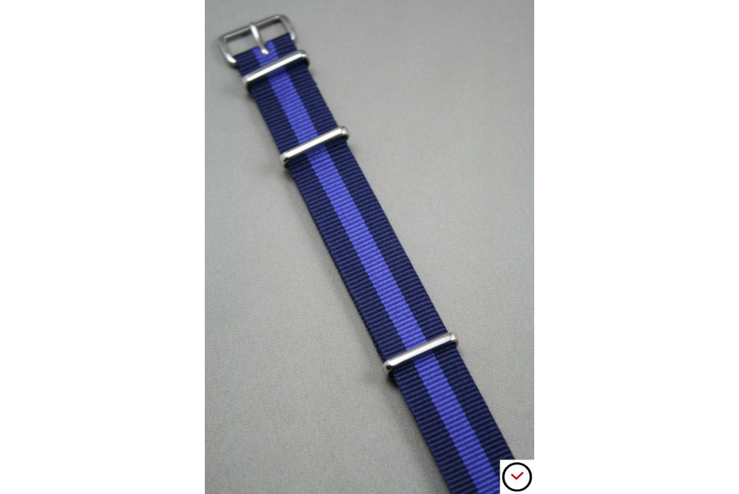 Bracelet nylon NATO Bleu Navy Violet