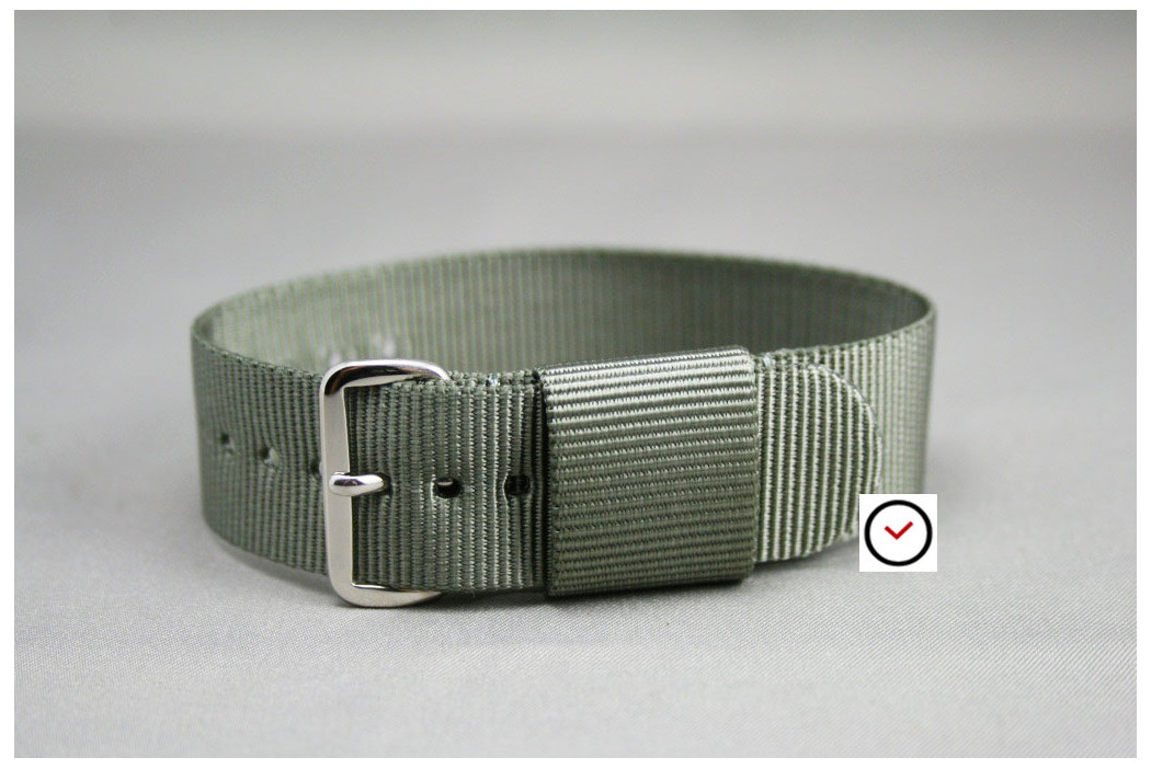 US Military watch strap, Green Grey (nylon - resistant fabric)