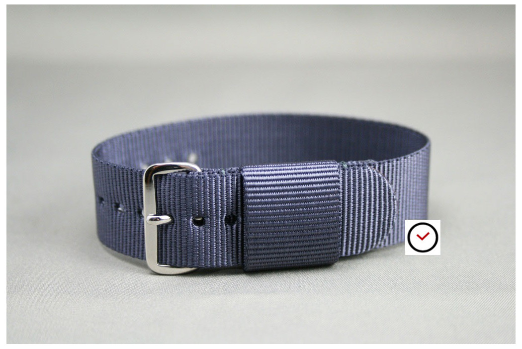 Bracelet nylon US Military Gris Bleu