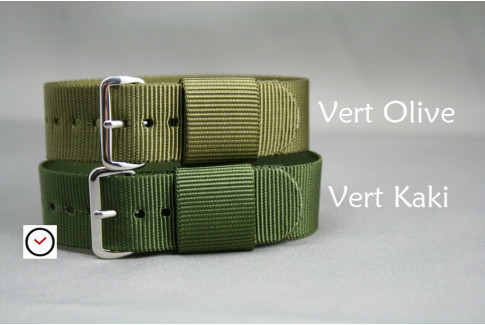 Olive Green US Military nylon watch strap