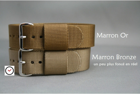 Bracelet nylon US Military Marron Or