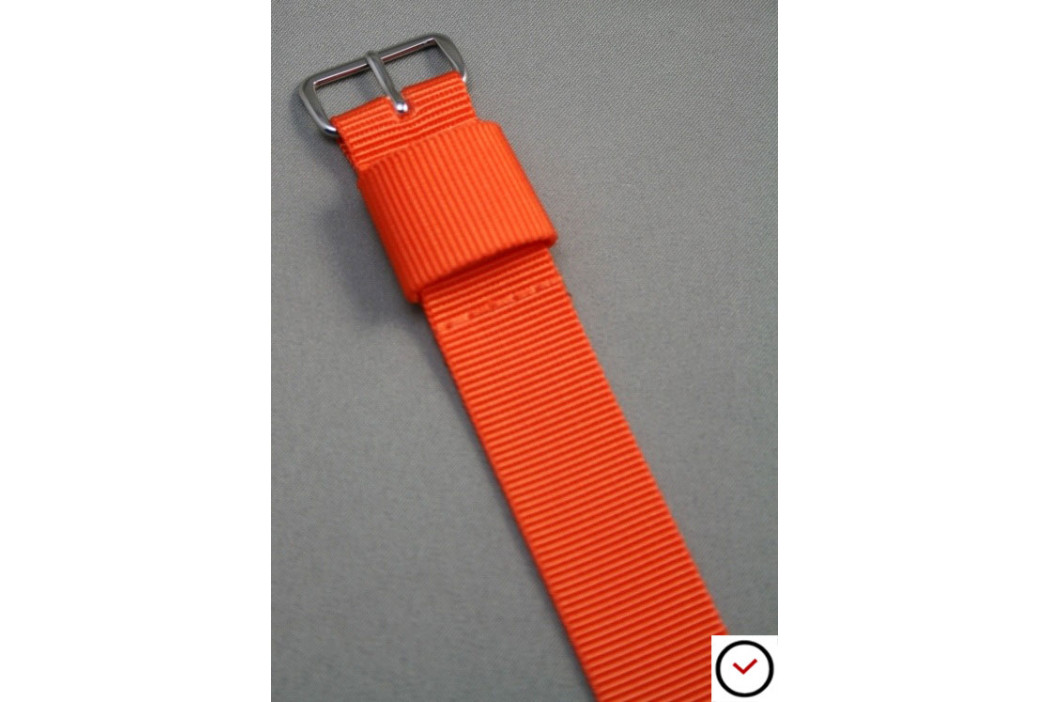 Orange US Military nylon watch strap