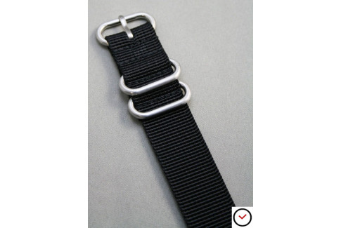 Black ZULU nylon strap (highly resistant fabric)