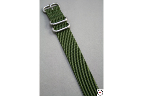 Bracelet nylon ZULU Vert Kaki (Militaire)