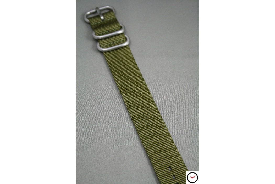 Olive Green ZULU nylon strap (highly resistant fabric)