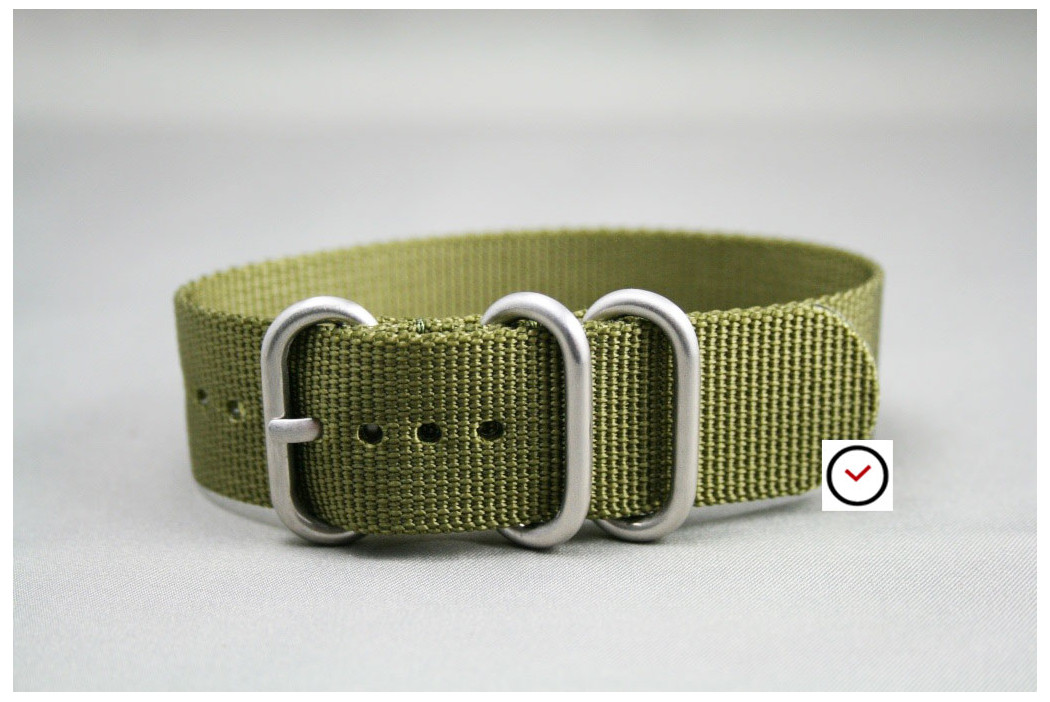 Olive Green ZULU nylon strap (highly resistant fabric)