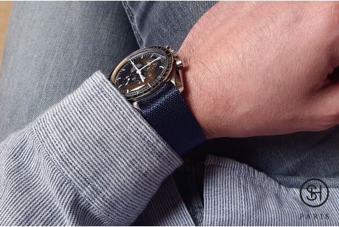 Bracelet montre Nylon Sergé SELECT-HEURE ajustable Bleu Nuit