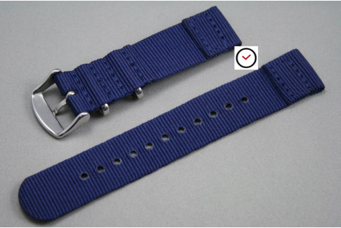 Navy Blue 2 pieces NATO strap (nylon)
