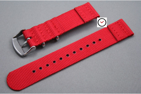 Red 2 pieces NATO strap (nylon)