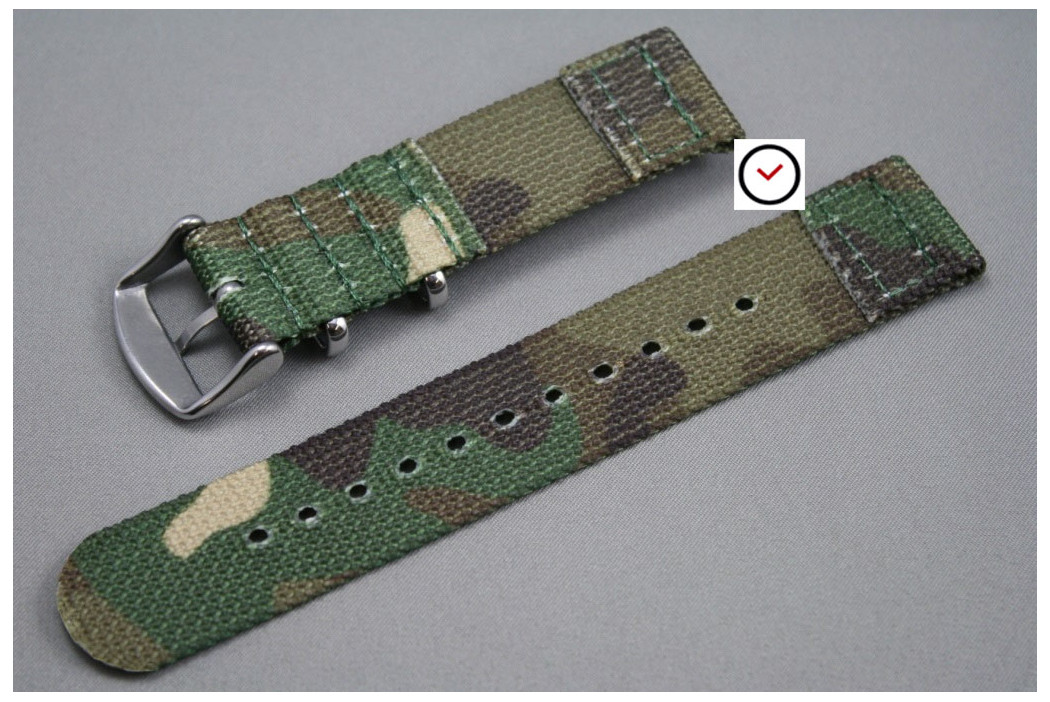 Camouflage 2 pieces NATO strap (nylon)