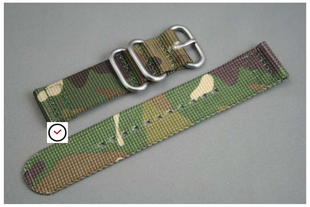Camouflage 2 pieces nylon strap (highly resistant fabric)