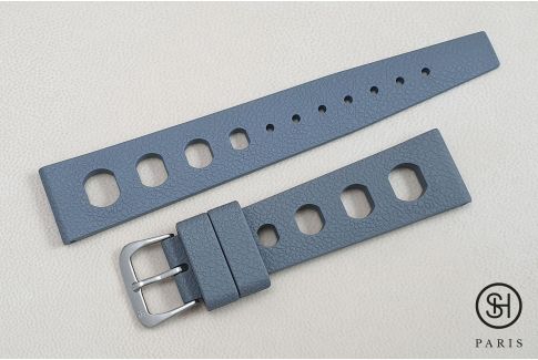 Bracelet montre caoutchouc FKM SELECT-HEURE Racing Gris (dit aussi "Tropic"), montage pompes rapides (interchangeable)