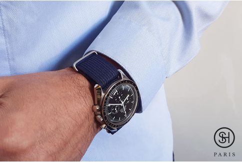 Navy Blue Studio 54 SELECT-HEURE nylon NATO watch strap