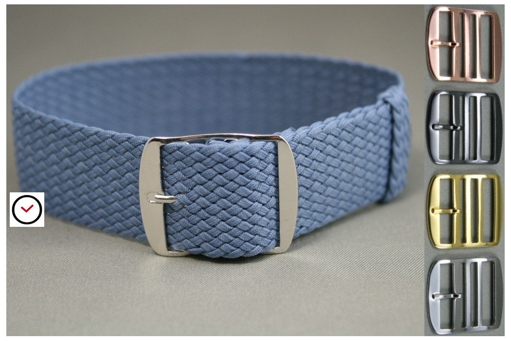 Sky Blue braided Perlon watch strap