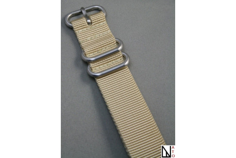 Sandy Beige NATO ZULU nylon strap (highly resistant fabric)