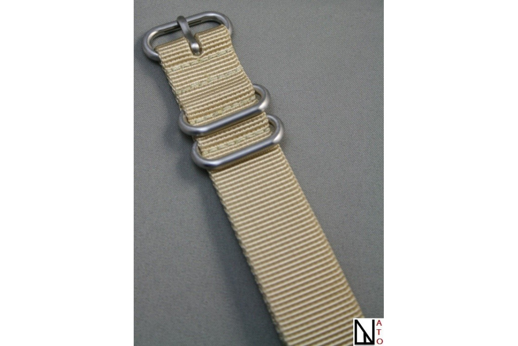 Sandy Beige NATO ZULU nylon strap (highly resistant fabric)