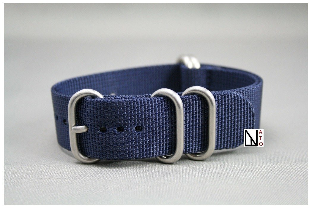 Night Blue NATO ZULU nylon strap (highly resistant fabric)