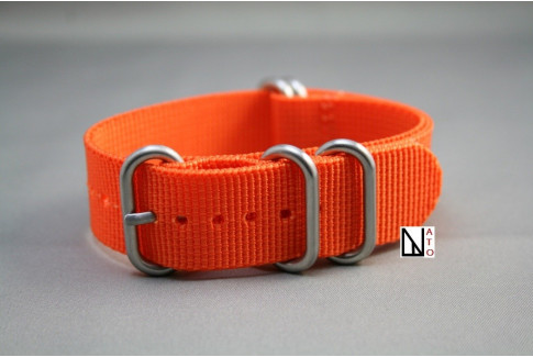 Orange NATO ZULU nylon strap (highly resistant fabric)