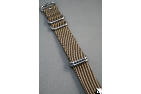 Bracelet nylon NATO ZULU Marron Bronze XL, extra-long (30,5cm)