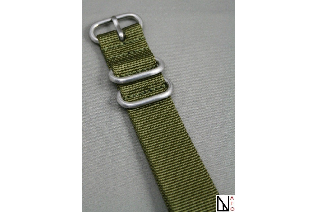 XL Olive Green NATO ZULU nylon strap, extra-long (30.5cm)